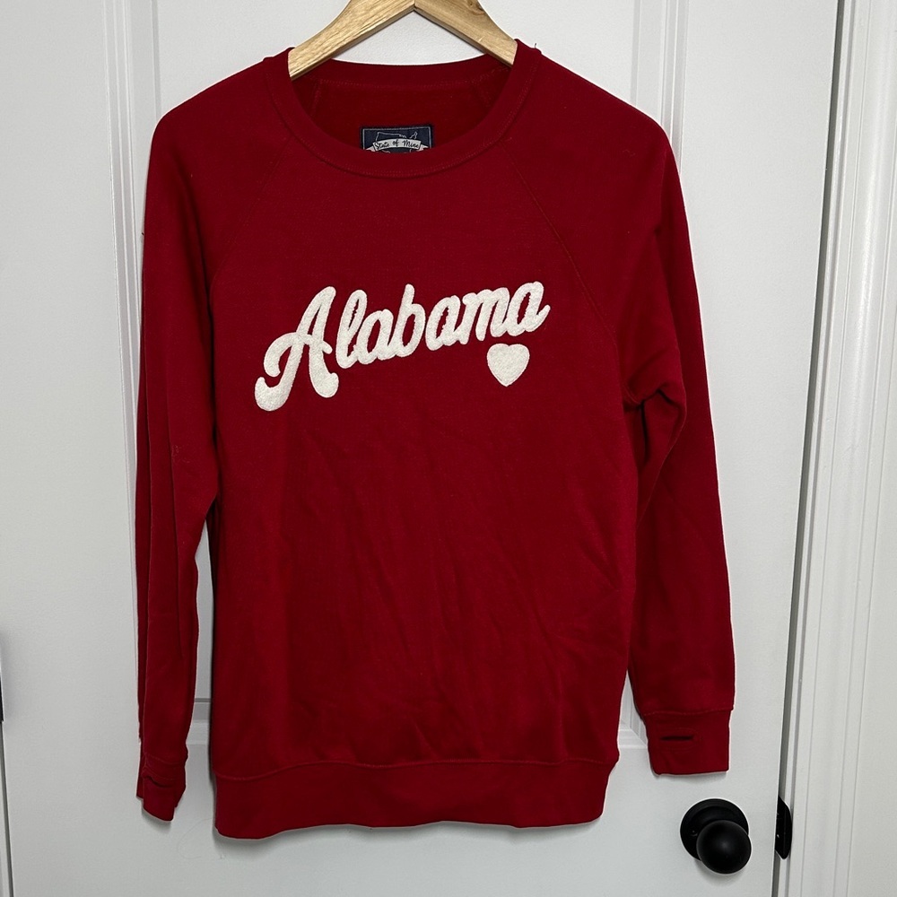 State of Mine Women's Alabama Crew Neck Sweatshirt Red M